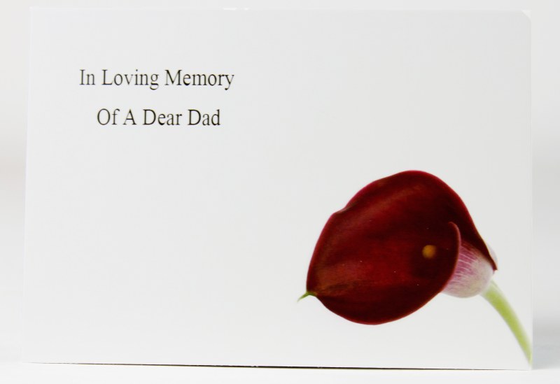 Picture of Florist Cards Large In Loving Memory Of A Dear Dad x 9pcs
